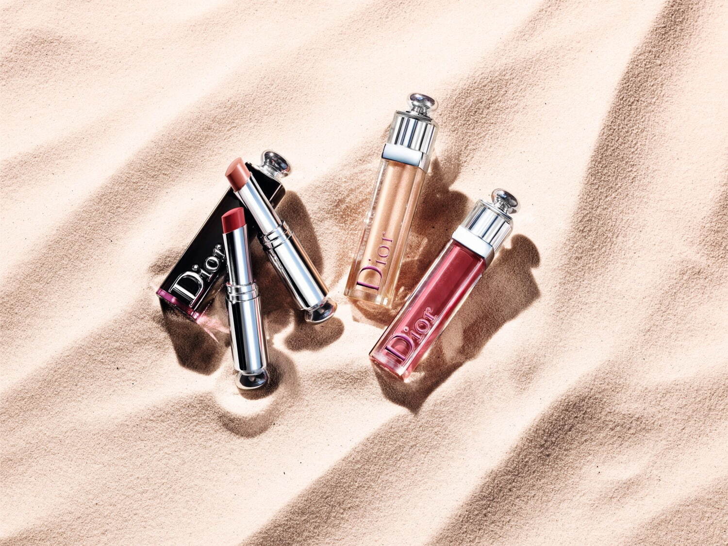 2021 Dior Summer Dune Dior Addict Lacquer Stick 323, 648 Dior Addict Stellar Gloss - 110, 746