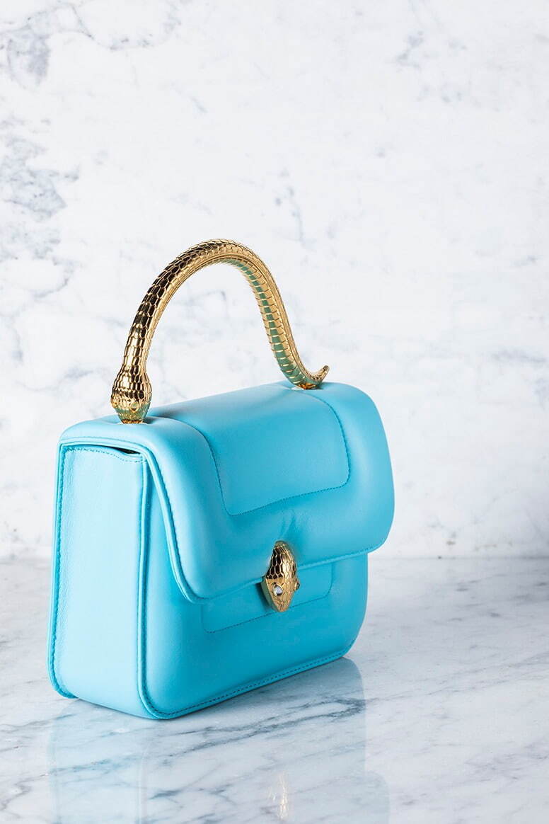 Bvlgari x Mary Katrantzou Serpenti Metamorphosis handle bag