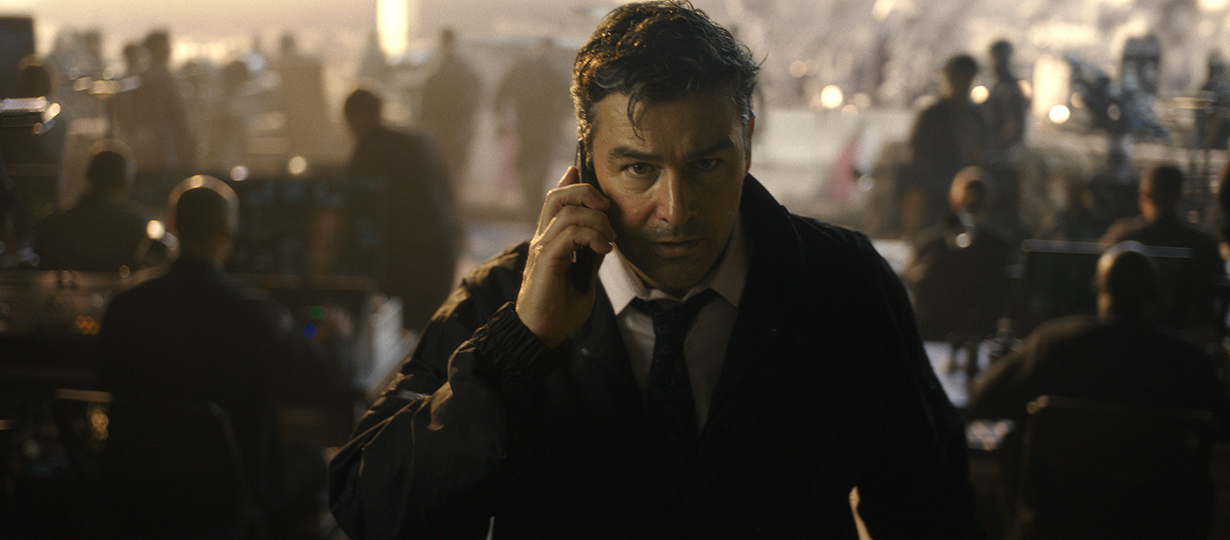 KYLE CHANDLER as Mark Russell in Warner Bros. Pictures’ and Legendary Pictures’ action adventure “GODZILLA VS. KONG,” a Warner Bros. Pictures and Legendary Pictures release.