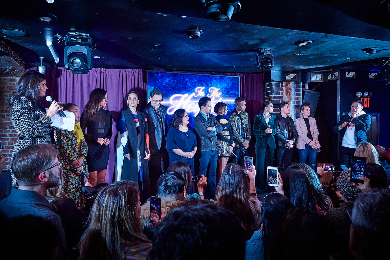 Warner Bros. Pictures trailer launch event for IN THE HEIGHTS, 809 Restaurant & Lounge, WASHINGTON HEIGHTS, NY, USA- 11 Dec 2019 Event moderator AIDA RODRIGUEZ, DAPHNE RUBIN-VEGA, STEPHANIE BEATRIZ, DASCHA POLANCO, JIMMY SMITS, OLGA MEREDIZ, LIN-MANUEL MIRANDA, LESLIE GRACE, COREY HAWKINS, MELISSA BARRERA, ANTHONY RAMOS, QUIARA ALEGRIA HUDES, JON CHU