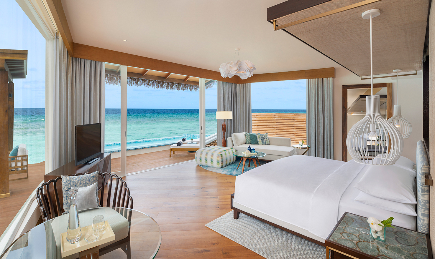 JW Marriott Maldives Resort Duplex Overwater Villa Bedroom