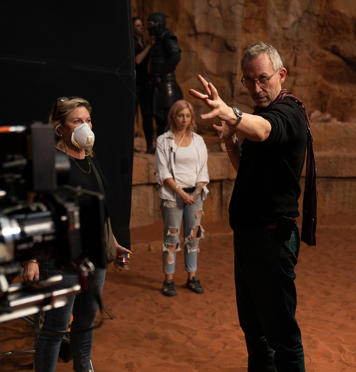 Director/producer SIMON MCQUOID on the set of New Line Cinema’s action adventure “Mortal Kombat,” a Warner Bros. Pictures release.