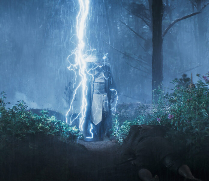 TADANOBU ASANO as Lord Raiden in New Line Cinema’s action adventure “Mortal Kombat,” a Warner Bros. Pictures release.