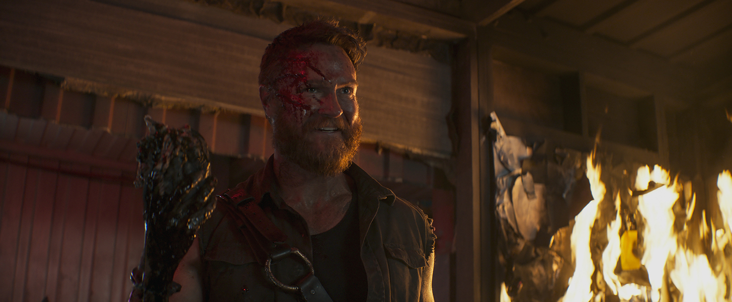 JOSH LAWSON as Kano in New Line Cinema’s action adventure “Mortal Kombat,” a Warner Bros. Pictures release.