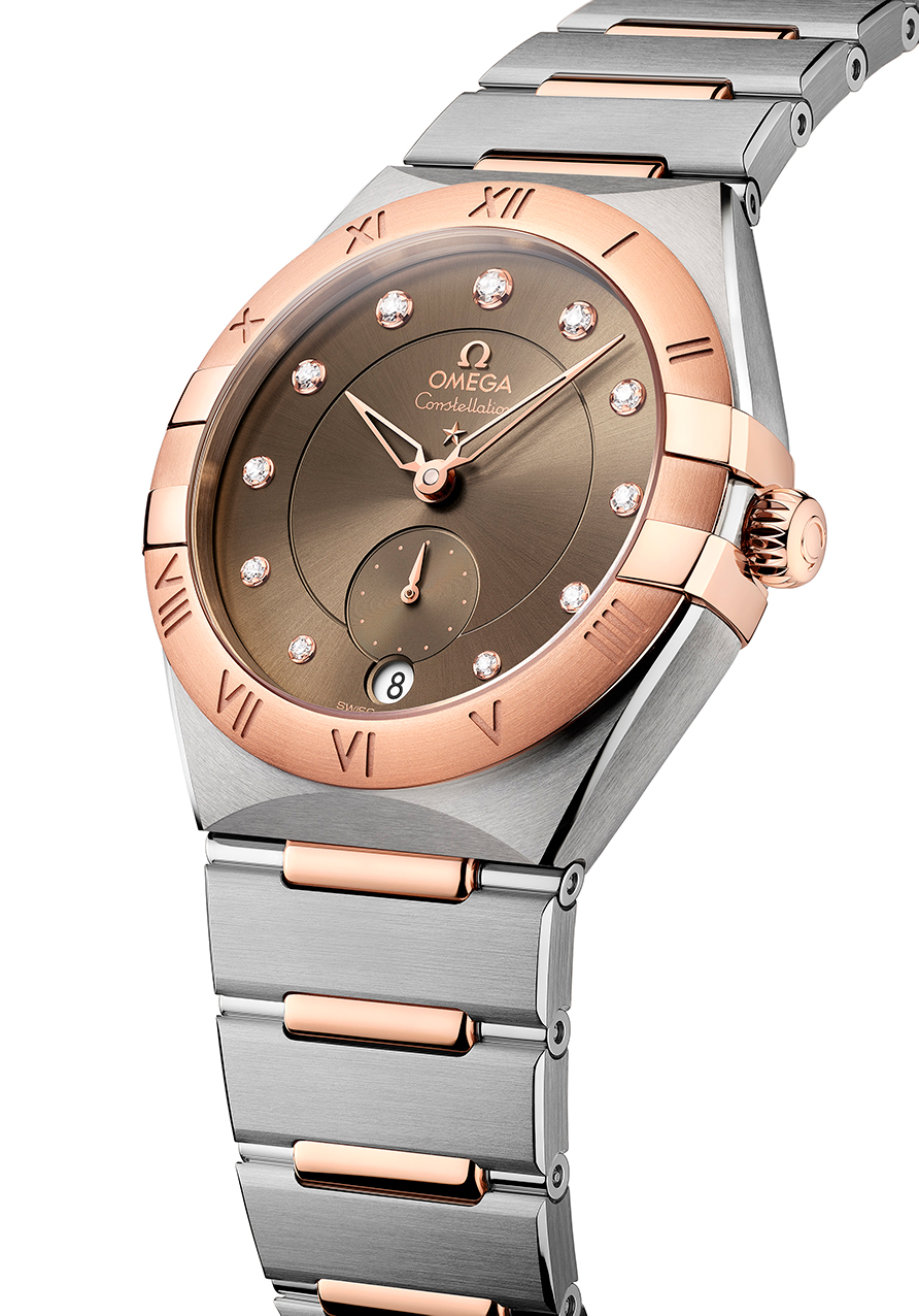 2021 OMEGA Constellation Small Seconds Sedna gold