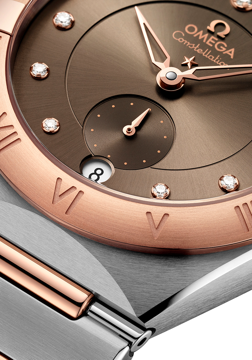 2021 OMEGA Constellation Small Seconds Sedna gold