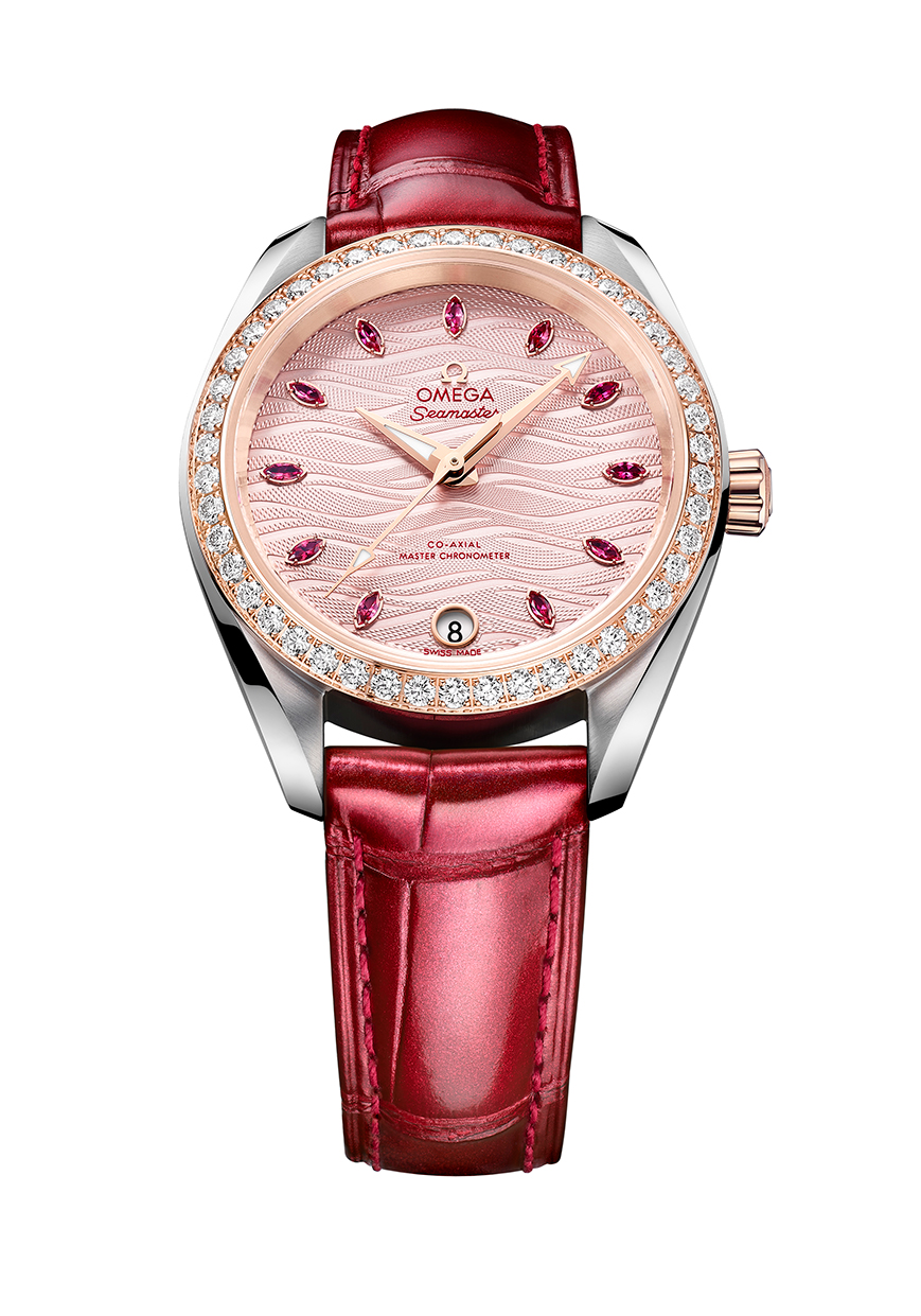 2021 OMEGA Seamaster Aqua Terra burgundy