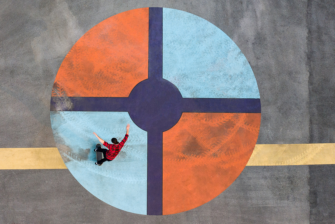 SkyPixel 6th Anniversary Contest Photo Group First Prize Sport: Colour Series - Bulls Eye