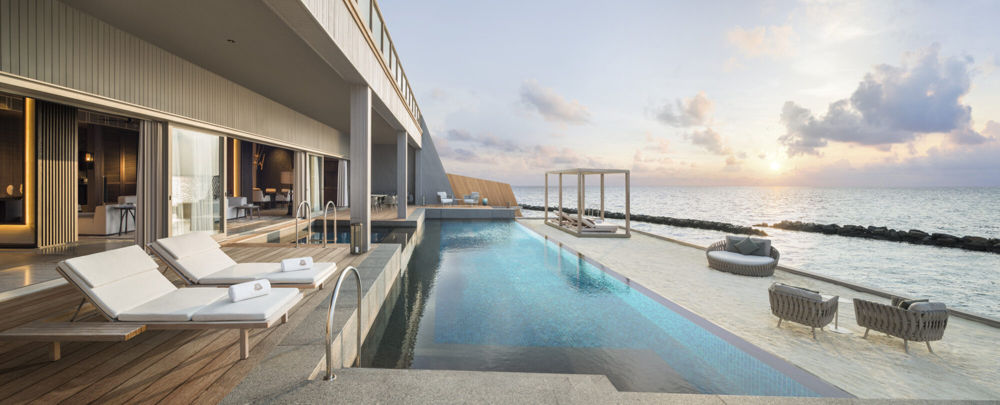 The St. Regis Maldives Vommuli Resort - John Jacob Astor Estate - Main Terrace Daytime