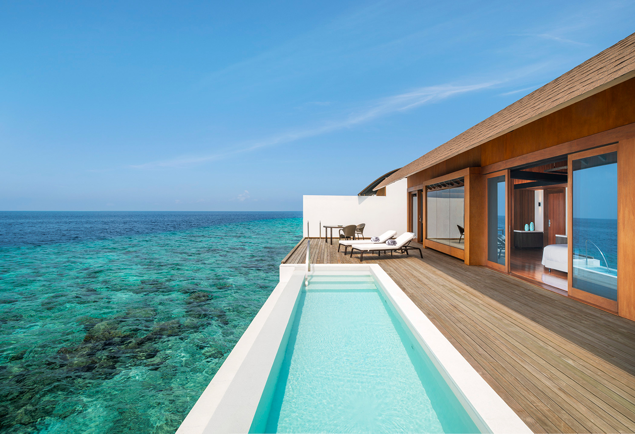 The Westin Maldives Miriandhoo Resort -Overwater Villa Pool - Deck