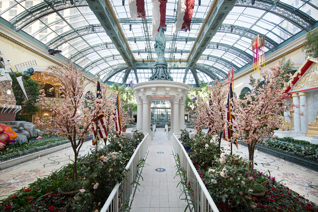 ‘Springtime Celebrations around the world’ display  at Bellagio’s Conservatory & Botanical Garden
