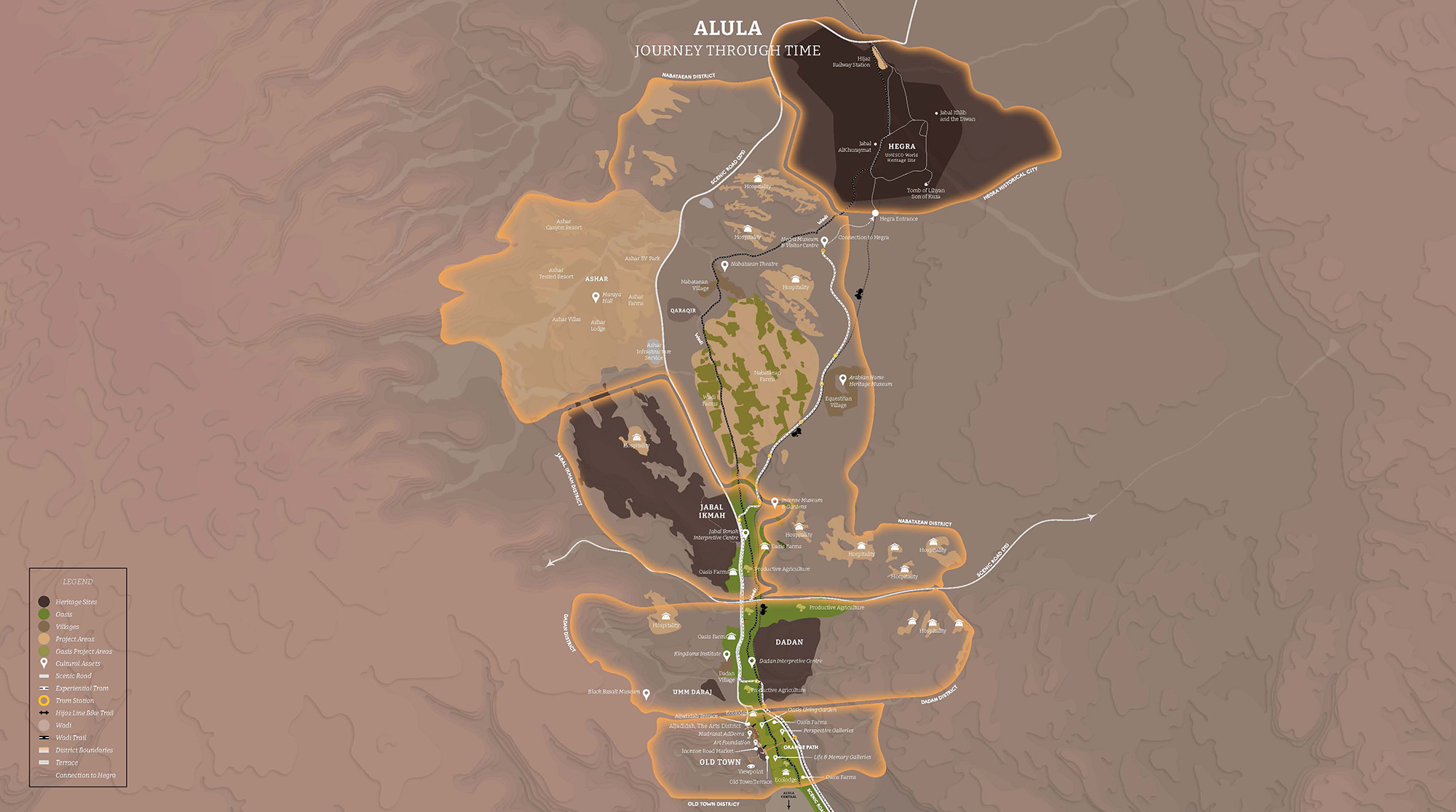 Overall view of Journey Through Time Masterplan