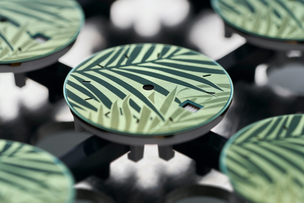 Dials of the Rolex Oyster Perpetual Datejust 36 - close-up view of a dial after PVD coloring