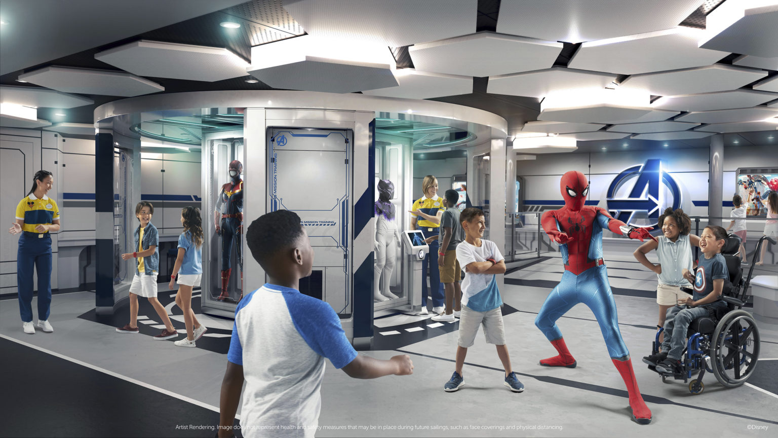 Disney Wish Disney's Oceaneer Club Marvel Super Hero Academy