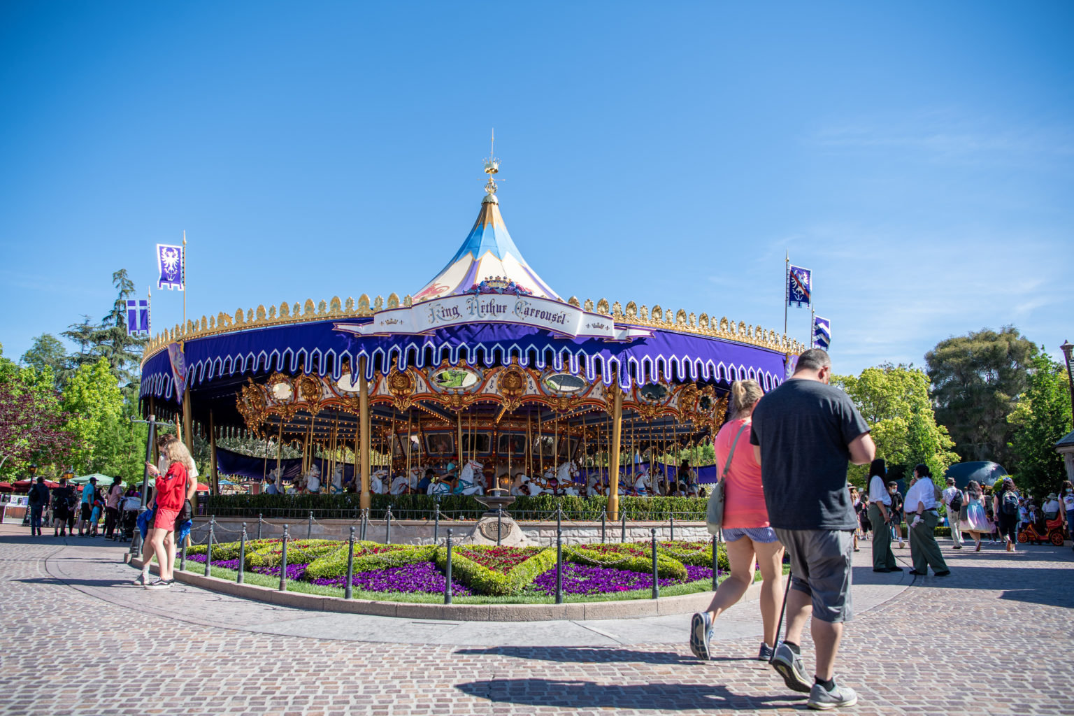 Guests Arrive in Fantasyland as Disneyland Park Reopens