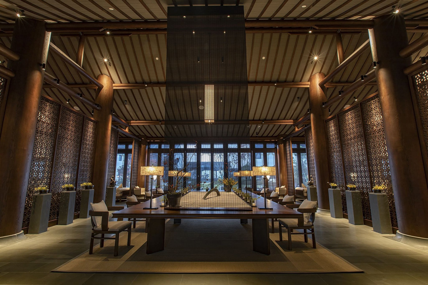 Library Lounge at Hoshino Resorts Kasuke Tiantai