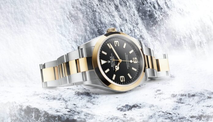 2021 Rolex Oyster Perpetual Explorer, 36 mm, yellow Rolesor
