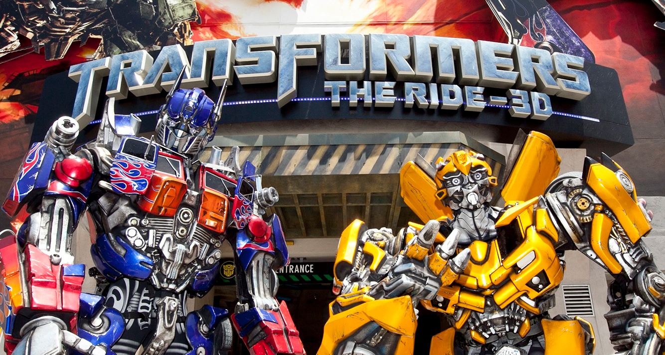 Transformers The Ride - Optimus Prime-Bumblebee at Universal Studios Hollywood