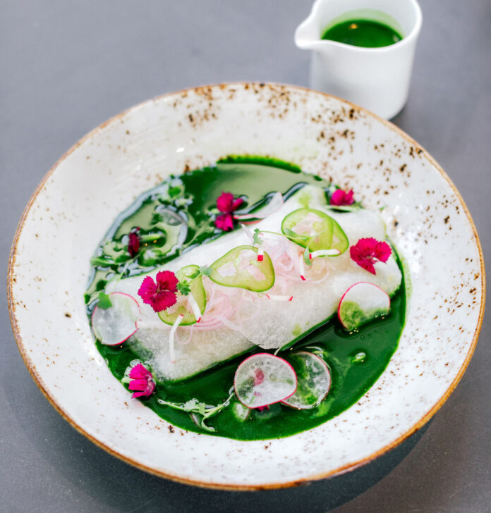 Scallop Aguachile from Seasons Restaurant at Four Seasons Residence Club Aviara in Carlsbad Scallop Aguachile from Seasons Restaurant at Four Seasons Residence Club Aviara in Carlsbad