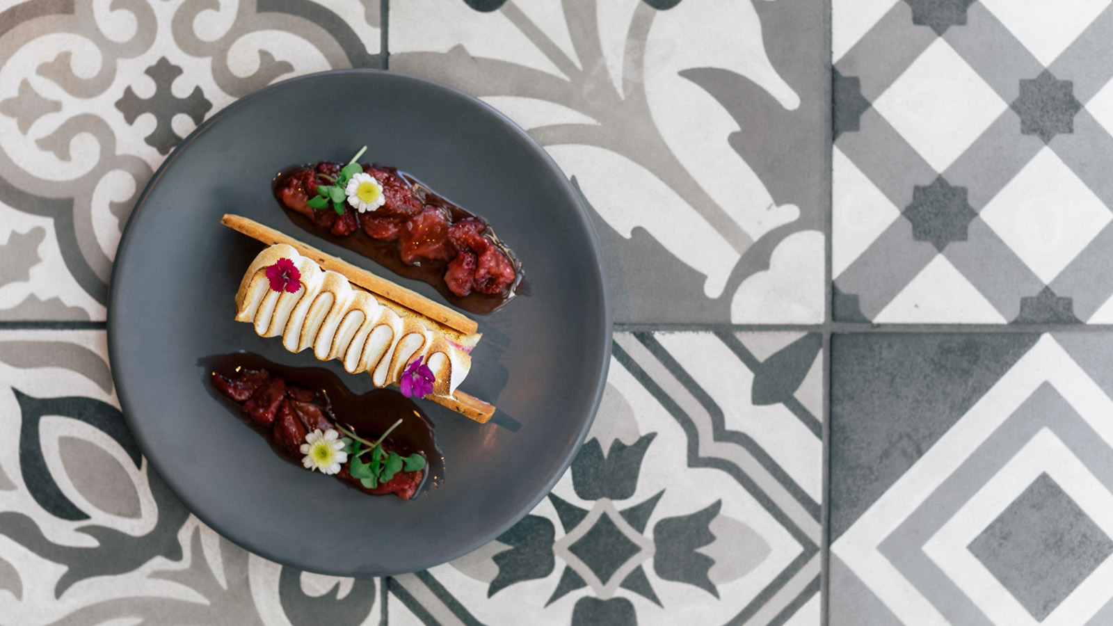 Blackberry Semifreddo from Seasons Restaurant at Four Seasons Residence Club Aviara in Carlsbad