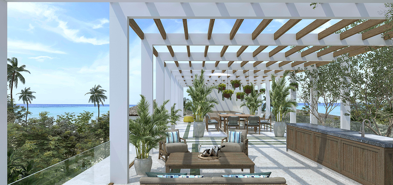 Raffles Royal Residence Roof Terrace render