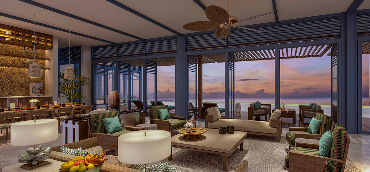 Raffles Royal Residence Living Room render