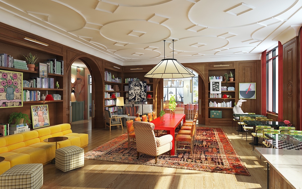 Funny Library at Virgin Hotels New Orleans