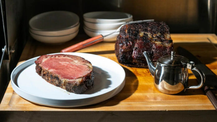 Smoked Prime Rib at Majordomo Meat & Fish