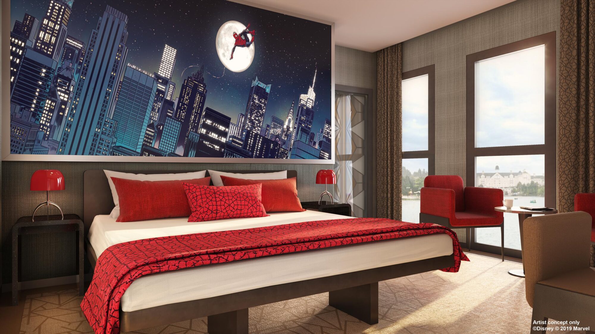 Suite at Disney's Hotel New York - The Art of Marvel