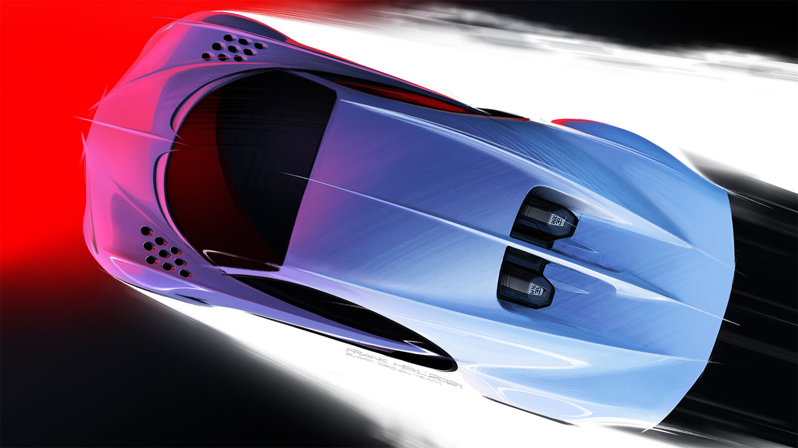 Bugatti Chiron Super Sport design sketch