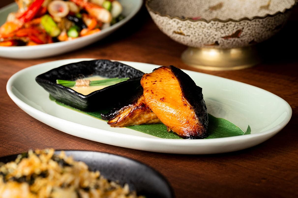 Mott 32 Sticky Black Cod Mustard Yuzu Sauce