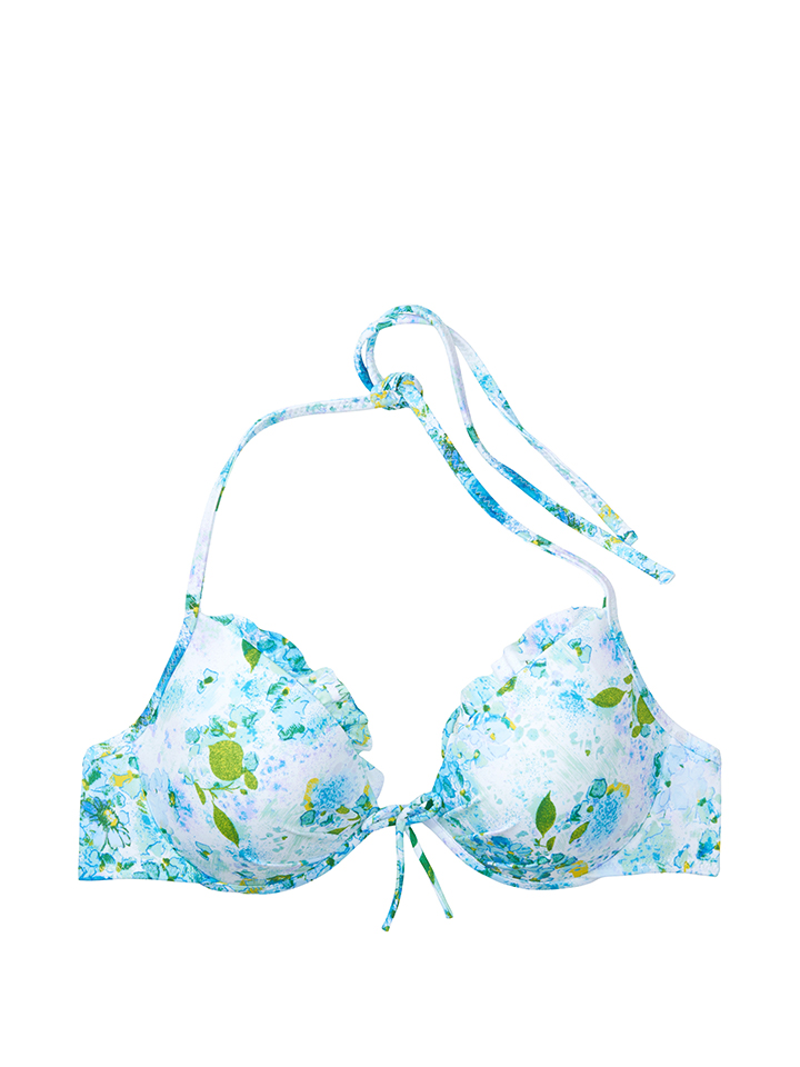 Victoria’s Secret Malibu Fabulous Logo Classic Strap Push-Up Top