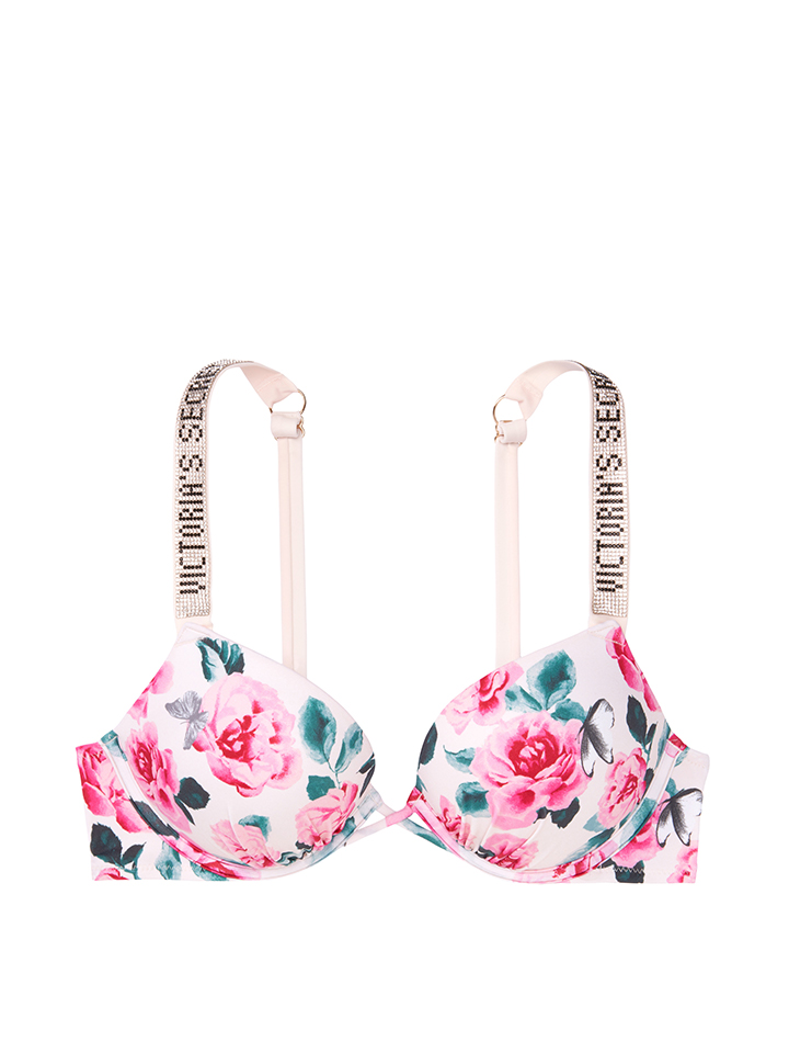 Victoria’s Secret Shine Strap Bali Bombshell Add-2-Cups Push-Up Top