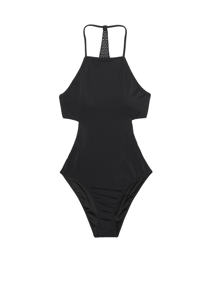 Victoria's Secret Swim 2021 Summer Portfino Crochet Halter One-piece