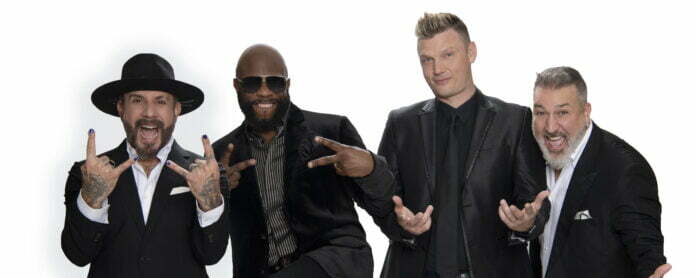 *NSYNC’s Joey Fatone, Backstreet Boys AJ McLean and Nick Carter, and Boyz II Men’s Wanya Morris