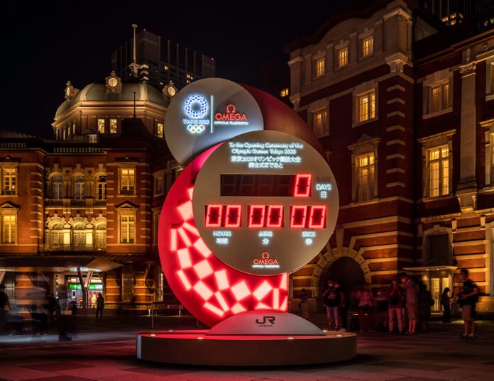 OMEGA TOKYO 2020 Countdown clock