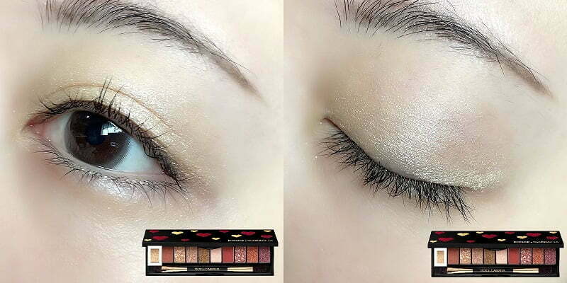01-Shimmery Gold from 2021 Dolce & Gabbana Eye Love Heart Eyeshadow Palette