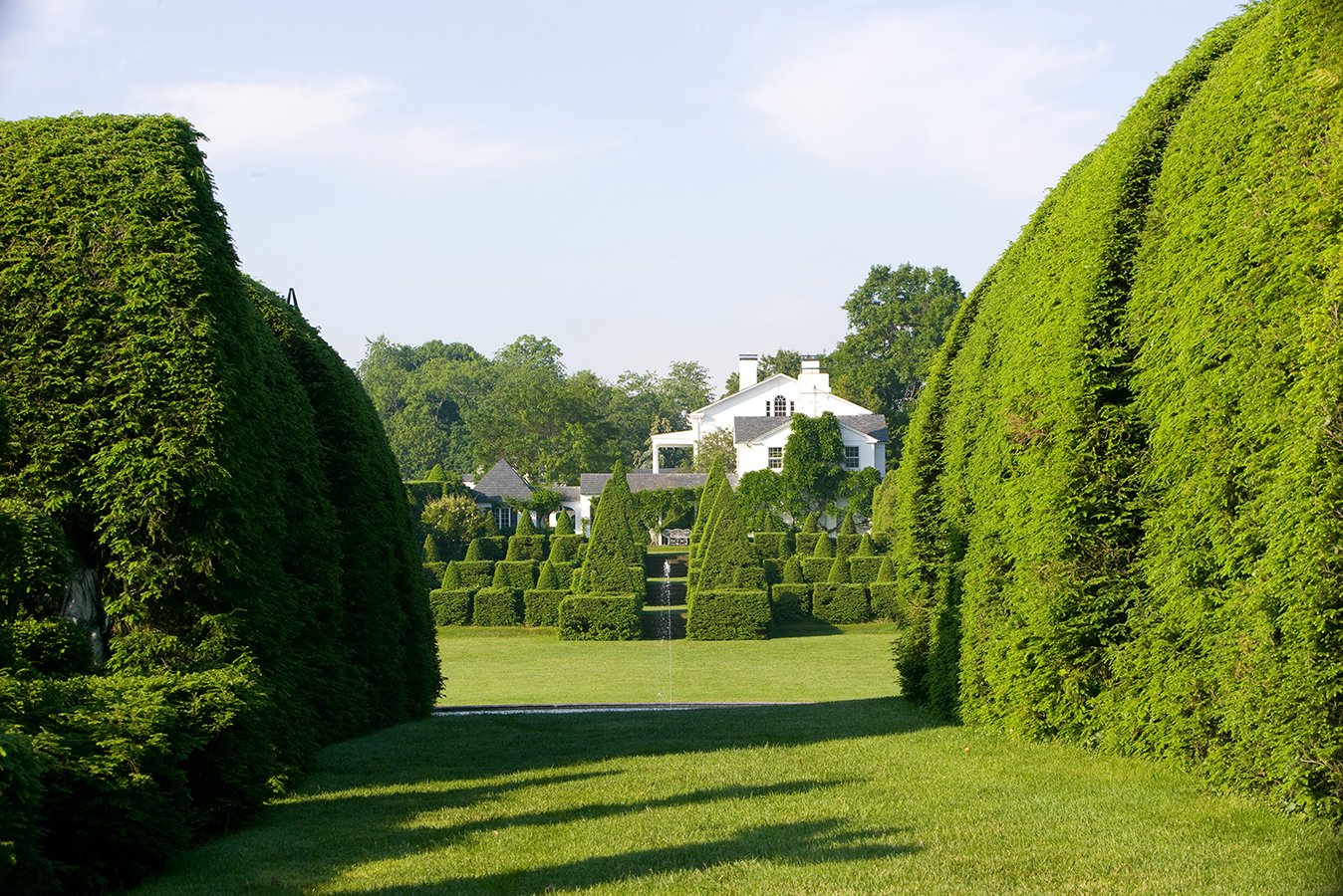 Ladew Topiary Gardens in Maryland - View across the Great Bowl to the Terraces