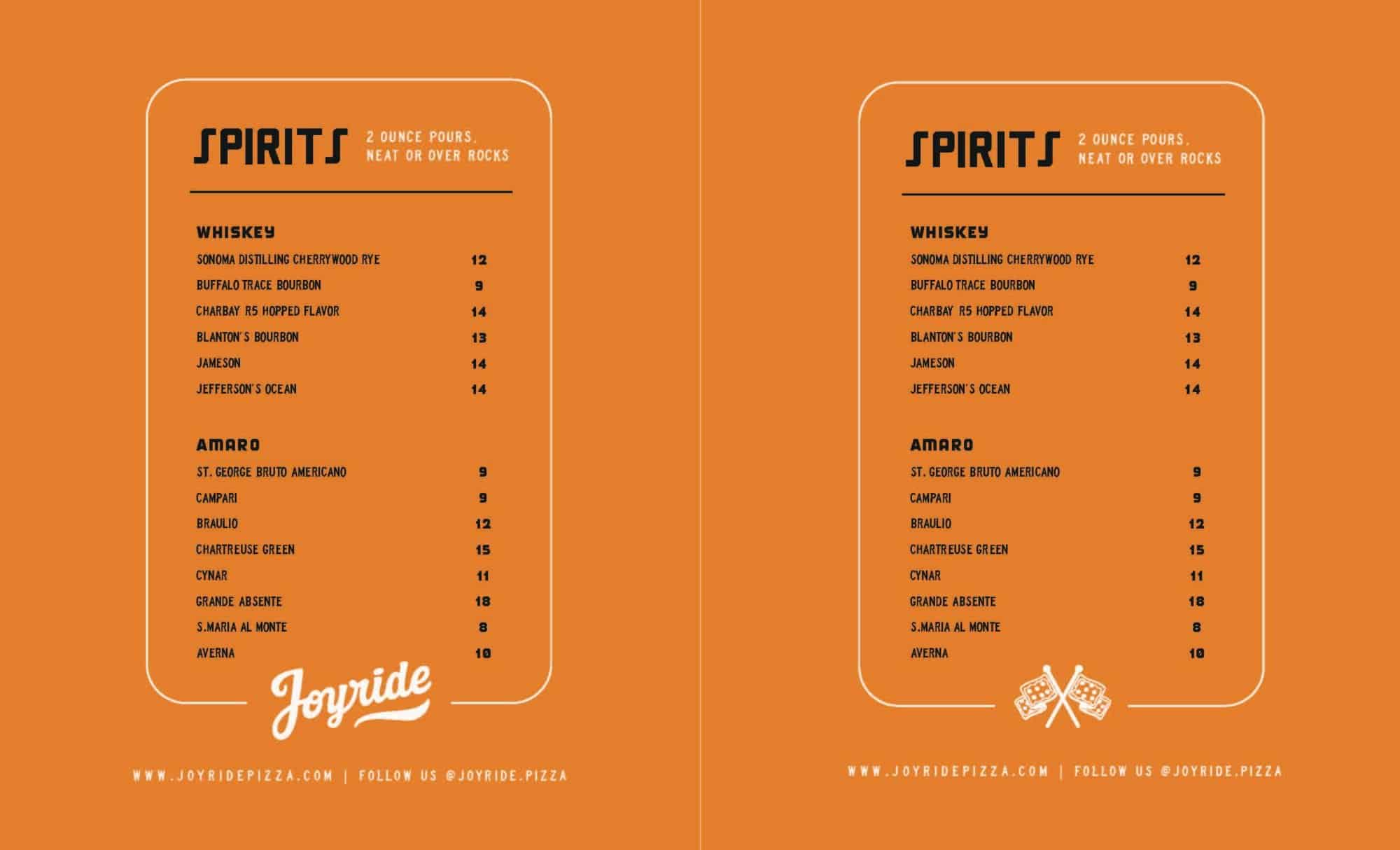 Joyride Pizza Yerba Buena Gardens Menu Page 3