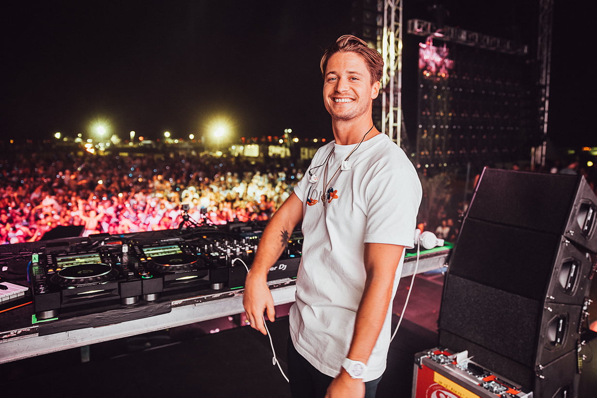 Kygo on stage at Palm Tree Music Festival