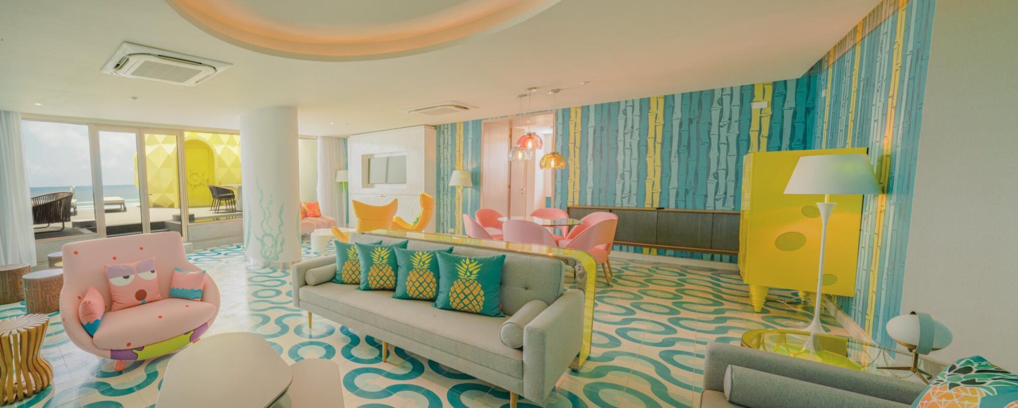 Nickelodeon Hotels & Resorts Riviera Maya Pineapple Suite interior