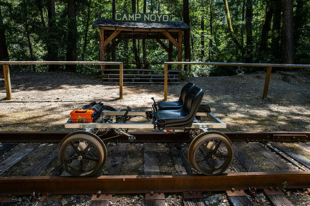 ‘Railbikes on the Noyo’ experience from Skunk Train in California