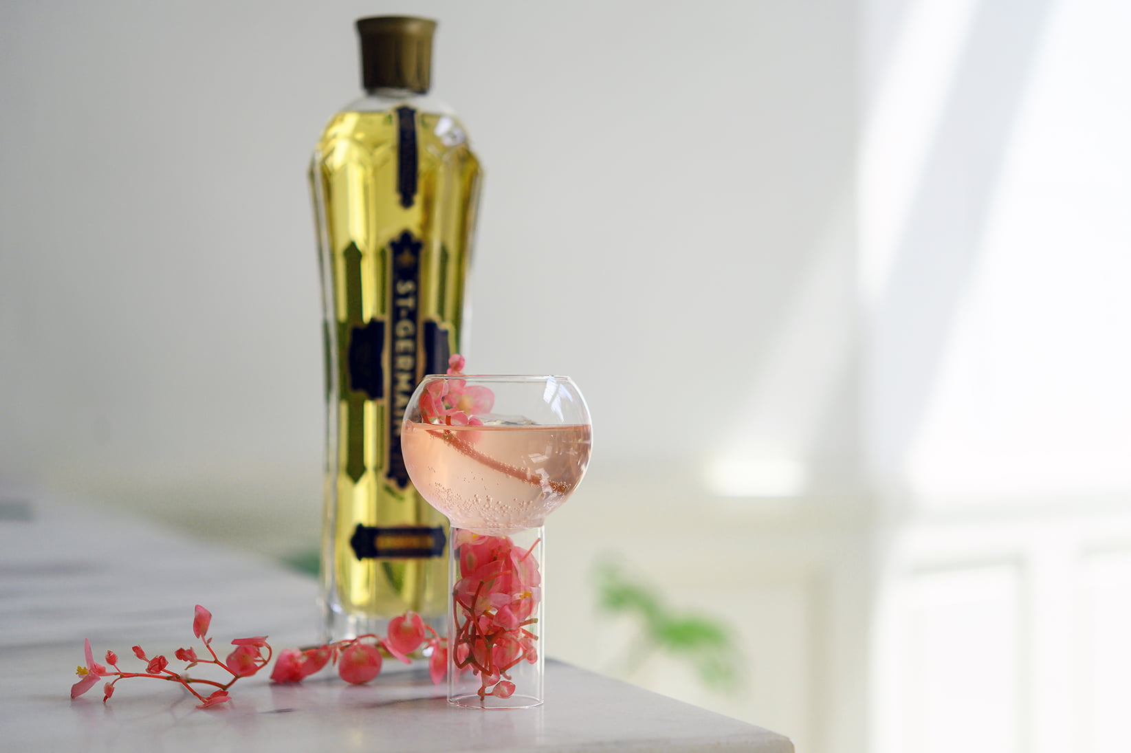 ST~GERMAIN Elderflower Liqueur - Rose Colored Spritz