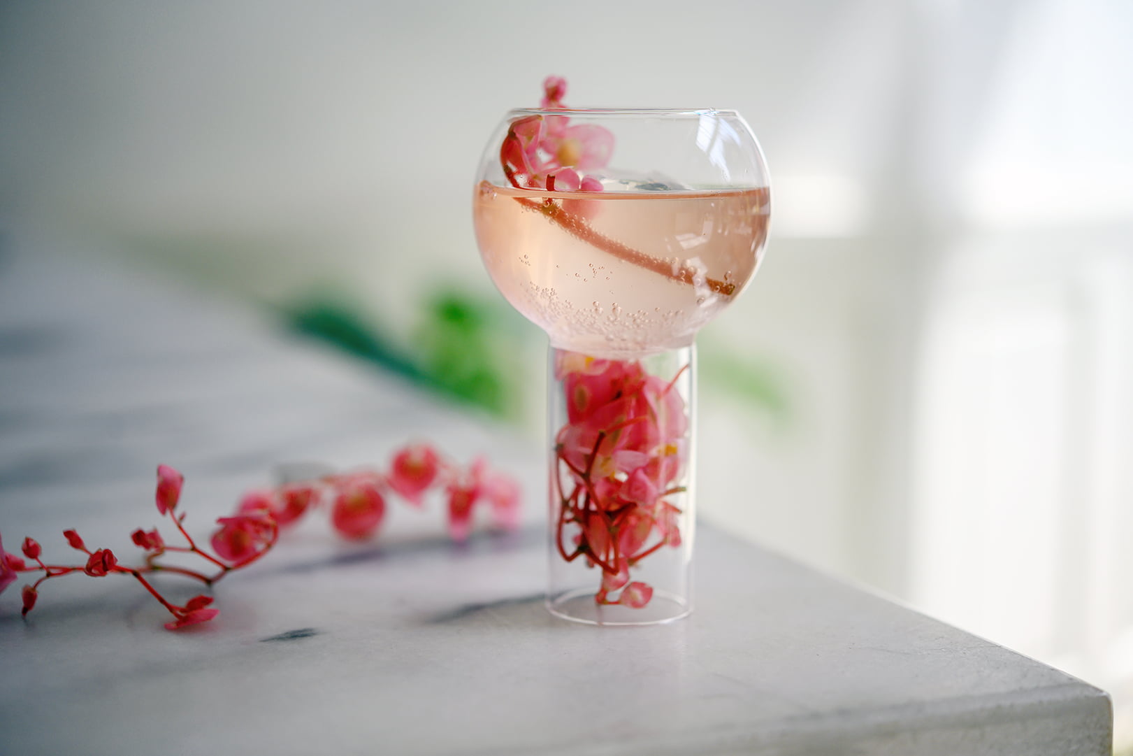 ST~GERMAIN Elderflower Liqueur - Rose Colored Spritz