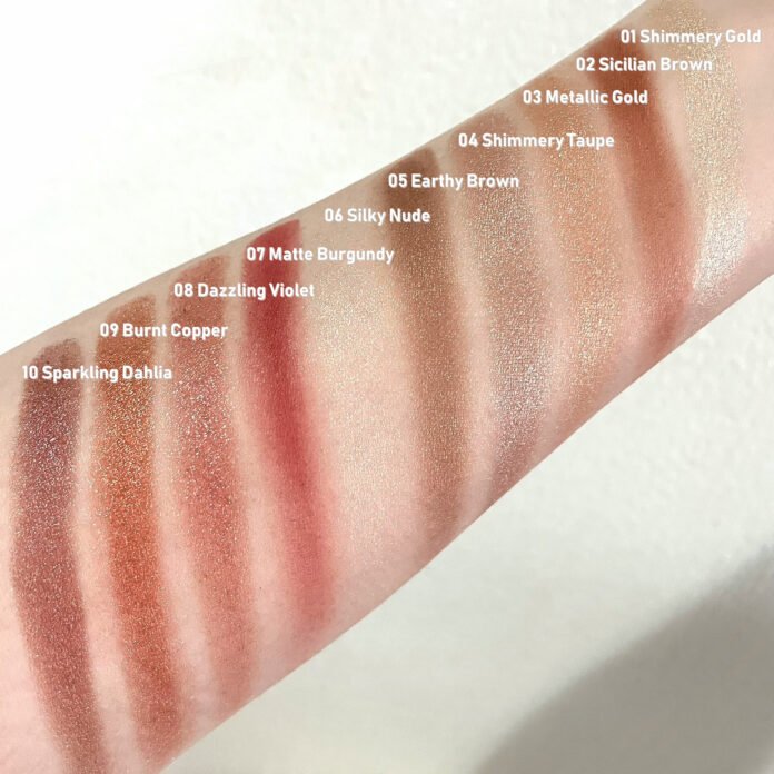 2021 Dolce & Gabbana Eye Love Heart Eyeshadow Palette Color Swatches