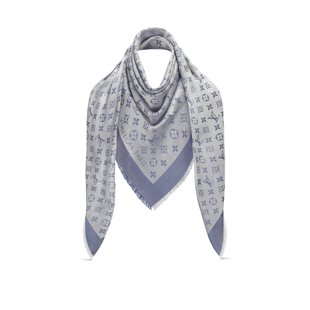 Louis Vuitton Monogram Gradient Scarf - Grey Scarves and Shawls