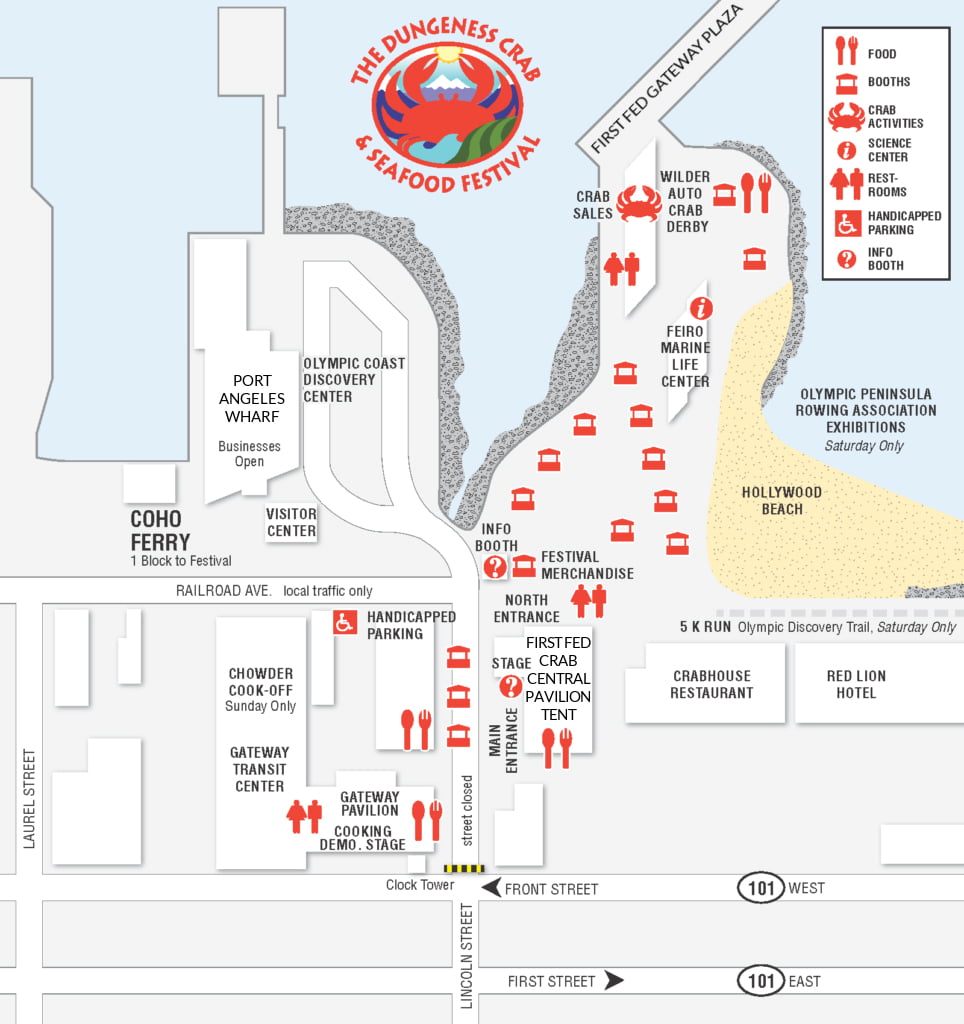 The Dungeness Crab & Seafood Festival Map
