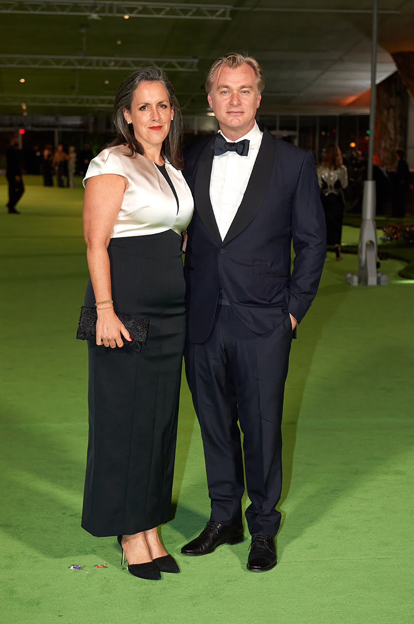 Emma Thomas, Christopher Nolan attend the Academy Museum of Motion Pictures Opening Gala, September 25, 2021