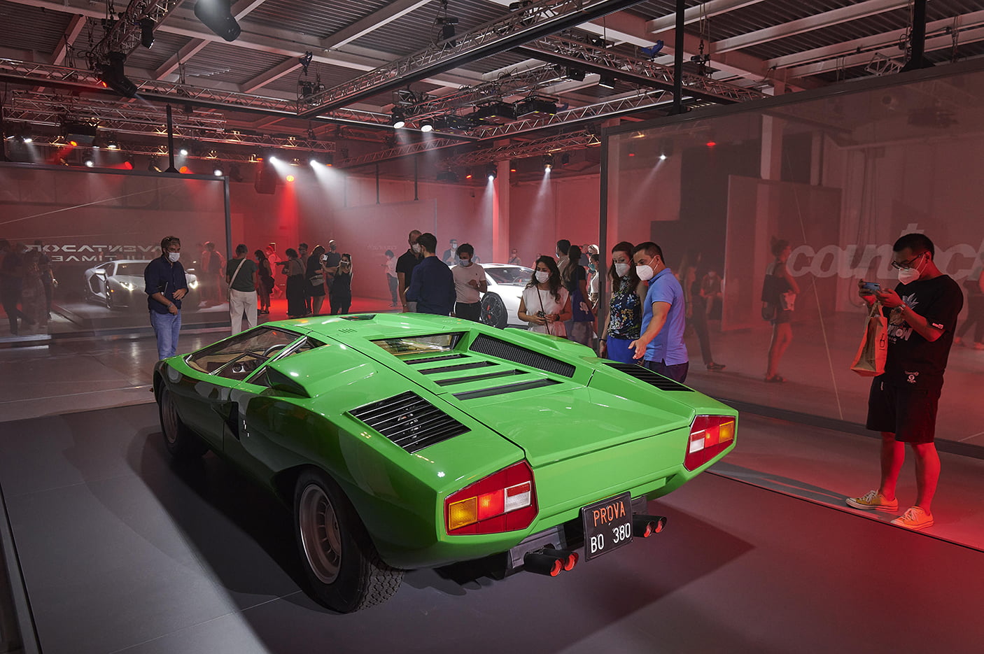 Lamborghini exhibition during 2021 Milano Design Week