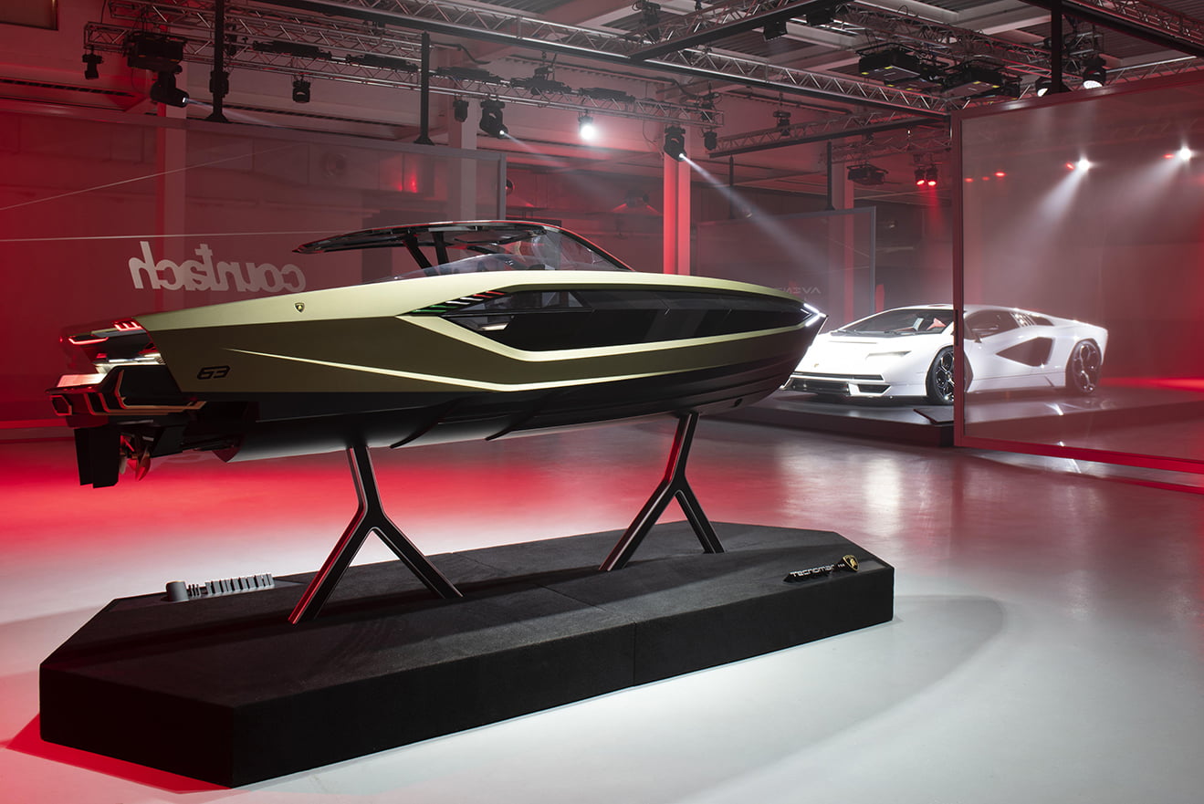 Lamborghini exhibition during 2021 Milano Design Week